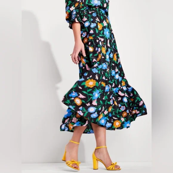 Kate Spade Floral Garden Cloqué Skirt - Picture 7 of 15